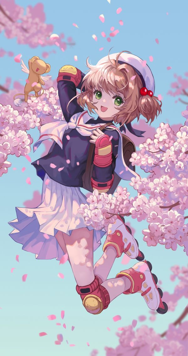 Sakura Kinomoto,Kinomoto Sakura,Cardcaptor Sakura,Kerberos Cardcaptor Sakura,koulupuku,anime tytöt