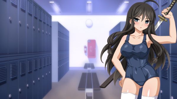 Anime,Anime Mädchen,Sakura Swim Club,Mieko,Ecchi,Oberschenkelhöhen