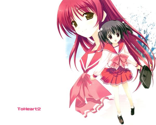 illustrazione,anime,cartone animato,To Heart 2,ragazze,Kousaka Tamaki