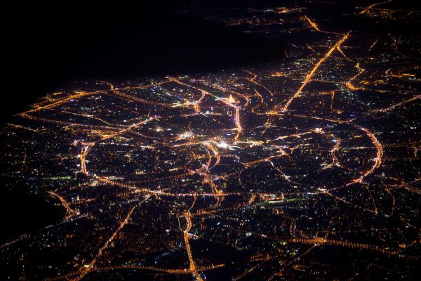 ciudad,noche,rojo,ventana,cuadrado,luces