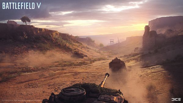 Battlefield V,タンク,Video Game Art,雲,空,透かし入りの