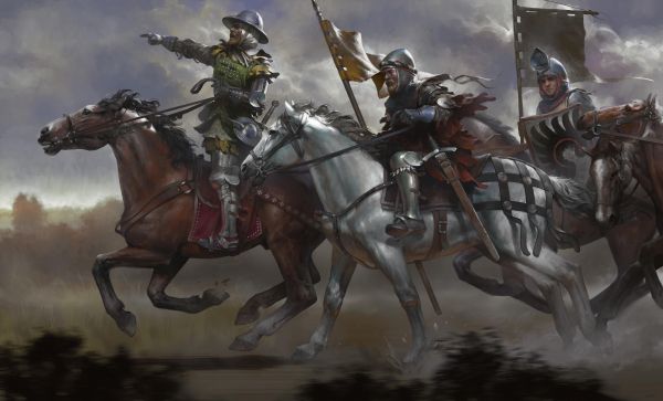 Kingdom Come Deliverance,artwork,ridder,krijger,paard,ruiter