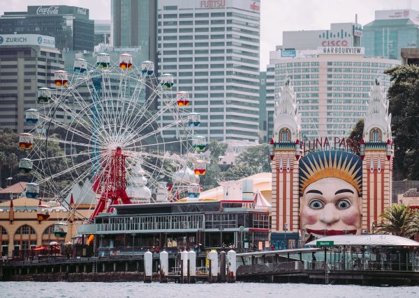 luna park,Sydney,milsons point,Australia,scrânciob,atracții