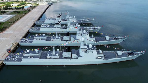 People's Liberation Army Navy,Type 052D,군사 차량,군,물,깃발