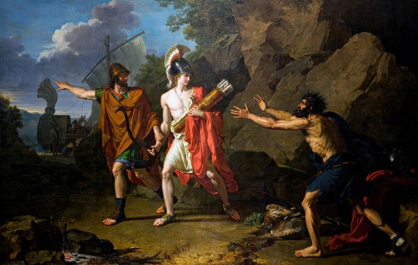 Ulysses and Neoptolemus Taking,Hercules Arrows from Philoctetes,Francois Xavier Fabre,Ulysses,Odysseus,řecká mytologie