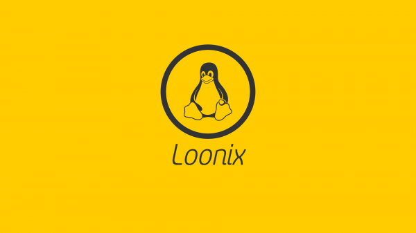 žlutém pozadí,Linux,Tux,tučňáci