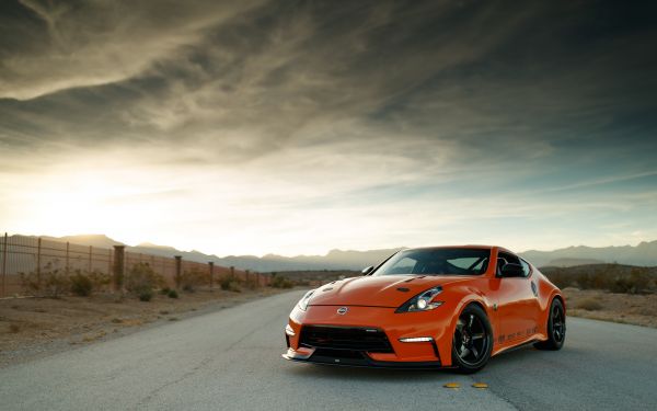 Nissan 370Z,Nissan,nismo,oranžové vozy,japonská auta,silnice