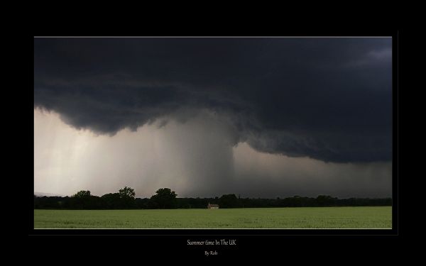 paesaggio, tempesta, pioggia, fulmine, Inghilterra, atmosfera