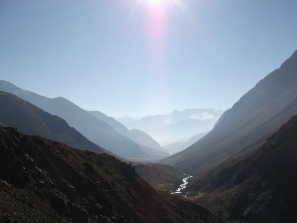 alam,pemandangan,pegunungan,Matahari,lembah,melewati gunung