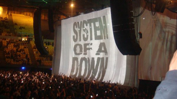 begivenhet,System of a Down,stadion,opptreden,scene,skjerm