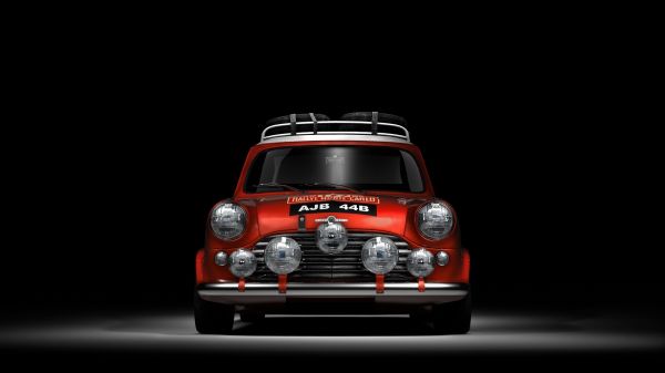 black background,car,vehicle,red cars,sports car,Rallye