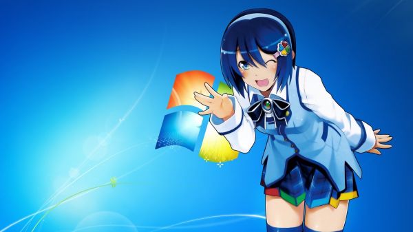 illustrazione,anime,anime girls,Windows 7,Madobe Nanami,capi di abbigliamento