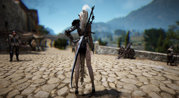 Deserto nero,nera del deserto in linea,mmorpg,gambe,calze autoreggenti,capelli bianchi