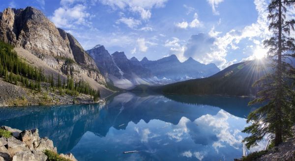 landschap,meer,natuur,reflectie,Nationaal Park,fjord