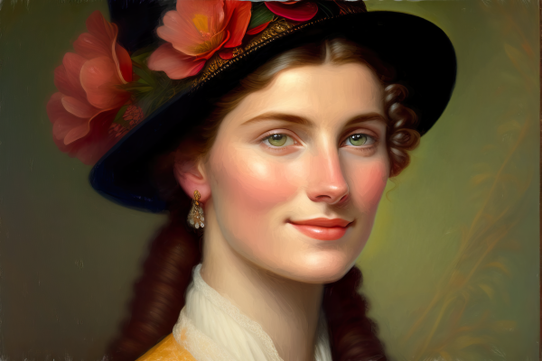 Lexica,ai art,retrato,mujer,pintura al óleo,Ropa victoriana