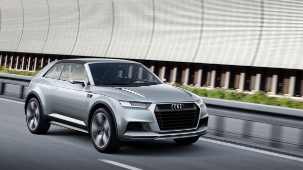 кола,превозно средство,Audi,сребърни автомобили,Audi Crossline,колело