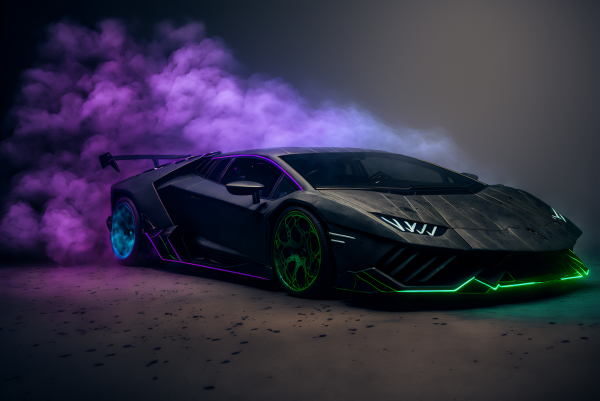 ai art,auto,Studio,sportovní auto,cyberpunk,futuristický