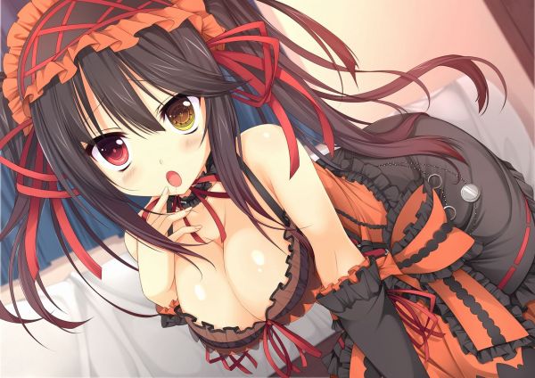 illustratie, anime, animemeisjes, Date A Live, big boobs, manga