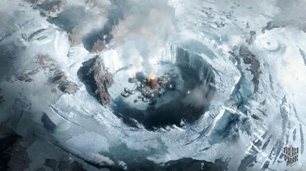 trò chơi điện tử, Tác phẩm nghệ thuật, Frostpunk, tuyết, Trò chơi nghệ thuật, Thành phố