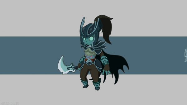 илюстрация,карикатура,Dota 2,Phantom Assassin,кон,Chibi