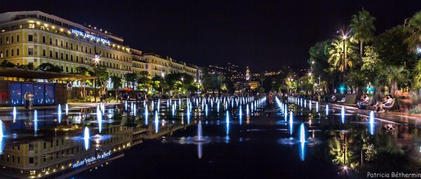 Stadt,Stadtbild,Nacht-,Betrachtung,Abend,Frankreich