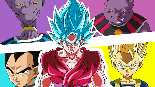 Dragon Ball Super,Super Saiyan Blu,Beerus,vegeta,Champa