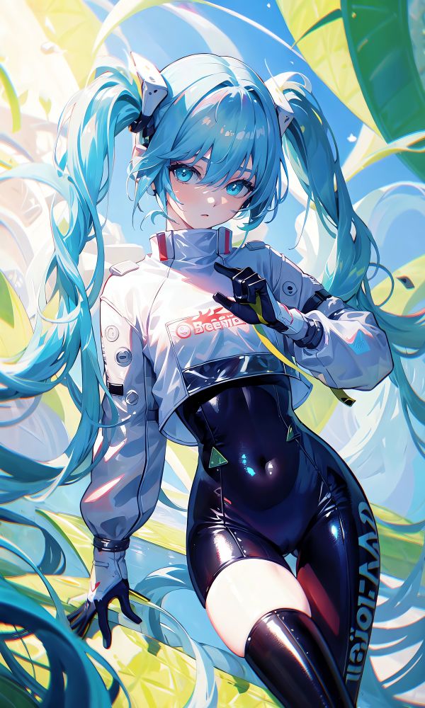 Anime,Filles anime,Vocaloïde,Hatsune Miku,cheveux longs,Twintails