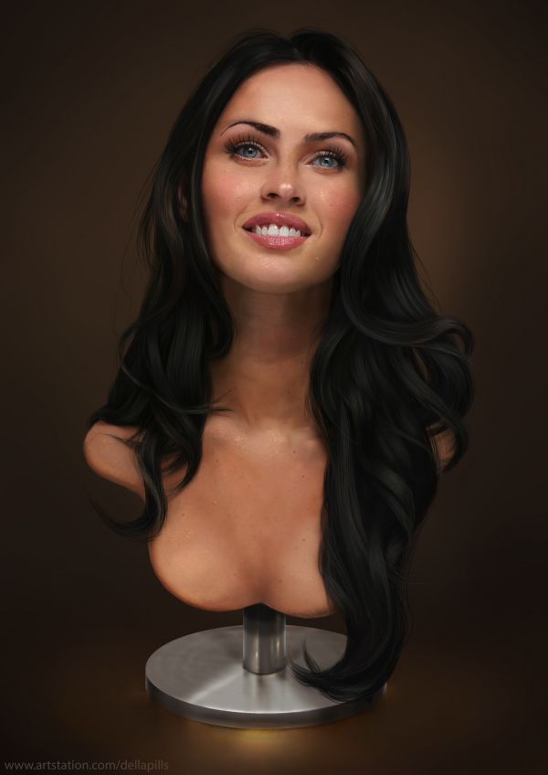 Digitale Malerei,Illustration,DellaPills,Megan Fox,Zeichnung,Fan Art