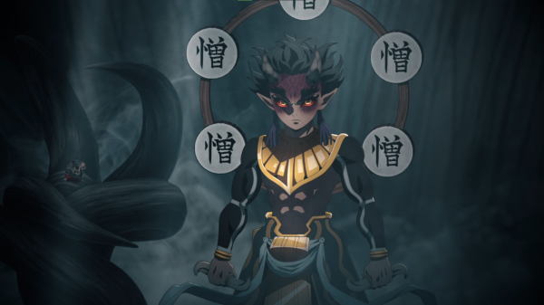 Bębny,Anime,Kimetsu no Yaiba,Demon,Demon face,palić