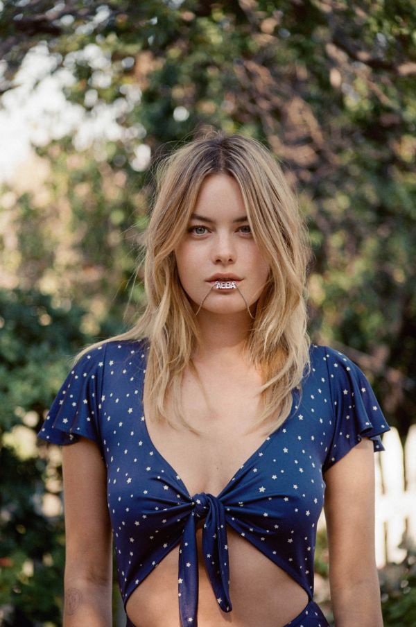 vrouw,blond,model-,Camille Rowe,abba