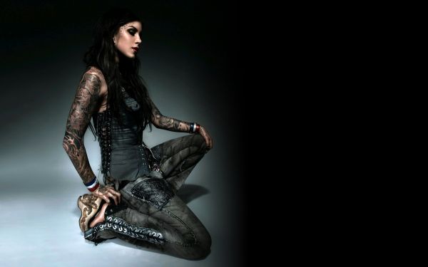 modelo,tatuagem,moda,Kat Von D,1920x1200 px,Posições humanas