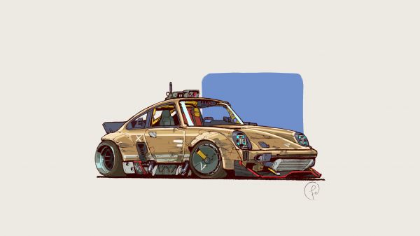 umelecké diela,auto,concept art,pestrý,custom made,Fernando Correa