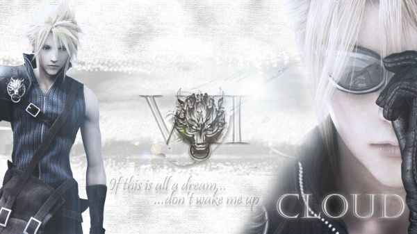 anime, Final Fantasy VII, Cloud Strife, Final Fantasy, drawing, video games