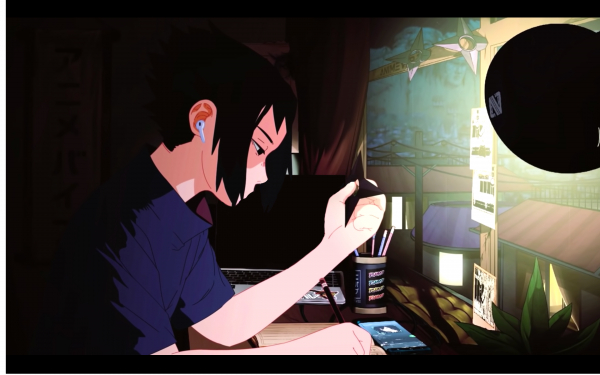 Uchiha Sasuke,อะนิเมะนารูโตะ,lofi,Chillhop Music,airpods,การศึกษา