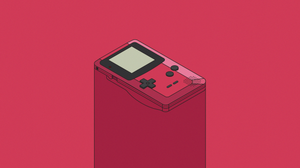 arte digital,obra de arte,ilustração,minimalismo,Nintendo,GameBoy Cor