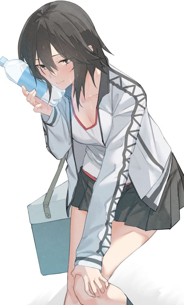 Anime,Anime cô gái,Bộ sưu tập Kantai,Brunette,Hayasui KanColle,tóc ngắn