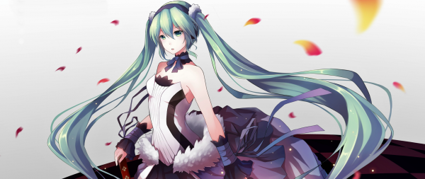 illustration,anime,Anime piger,Vocaloid,Hatsune Miku,twintails