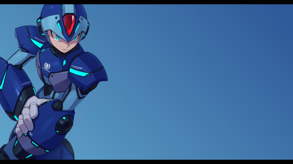 Mega Man,Mega Man X,Capcom,robot,jeux vidéo,yeux bleus