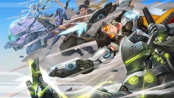 1920x1080 px,Genji Overwatch,Hanzo Overwatch,Overwatch,D Va Overwatch,Mercy Overwatch