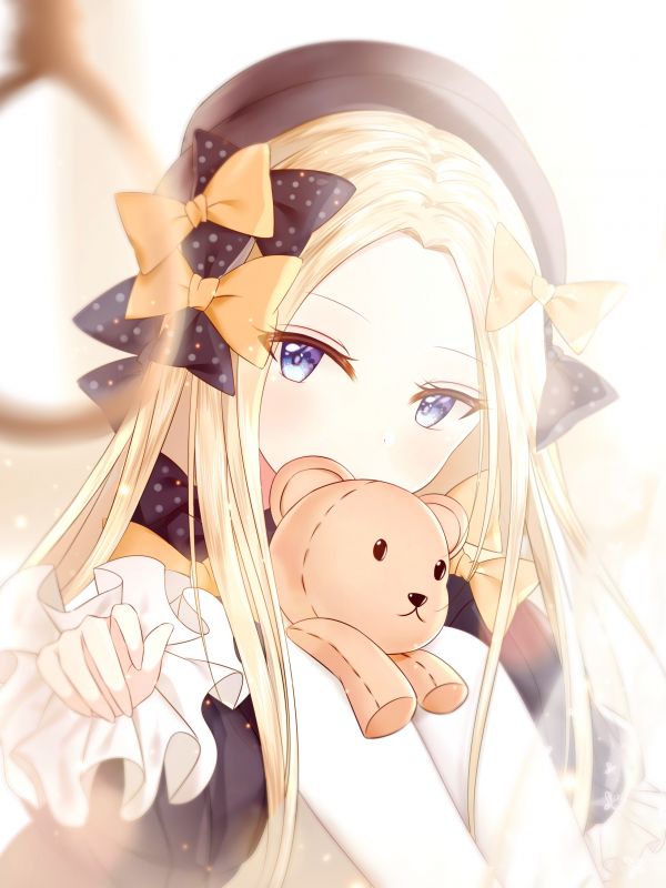 Abigail Williams Fate Grand Order,Fate Grand Order,เจ้าแม่,ตุ๊กตาหมี,สีบลอนด์