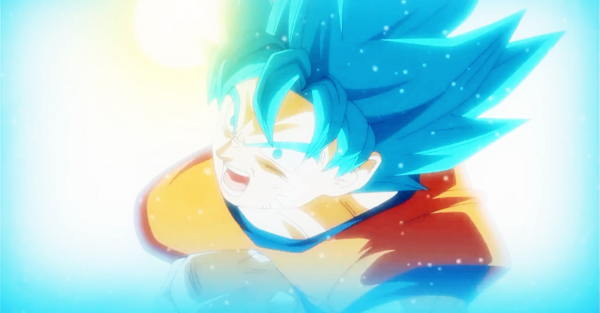 illustrazione,anime,Son Goku,Dragon Ball Super,Super Saiyan Blu,blu