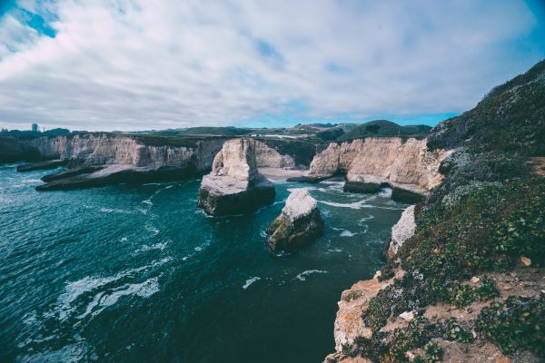 Bonifacio,Frankreich,Wolken,Meer,Berge,Wellen