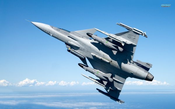 vehicle,airplane,aircraft,military aircraft,Saab JAS 39 Gripen,Sukhoi Su 27