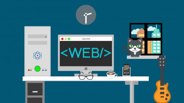 web development,2560x1440 px,desk,Flatdesign