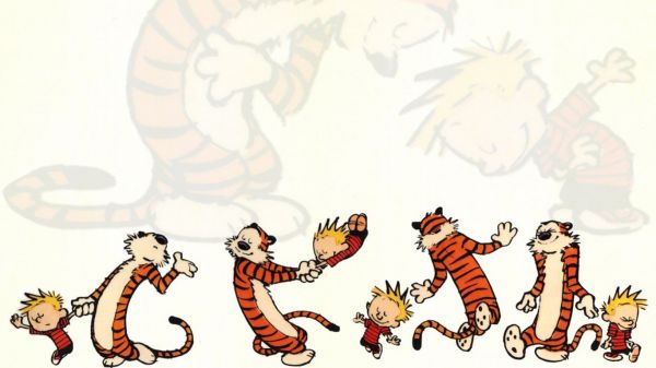 1366x768 piksel, Calvin ve Hobbes