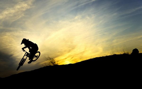 Deportes,luz de sol,deporte,puesta de sol,bicicleta,cielo