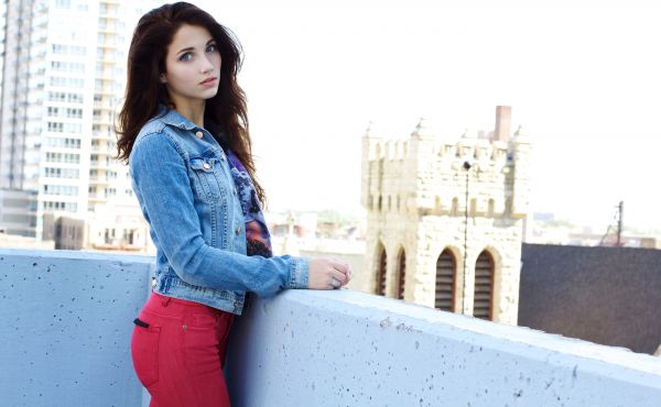 Frau,blau,Denim,Mode,Emily Rudd,Kleidung