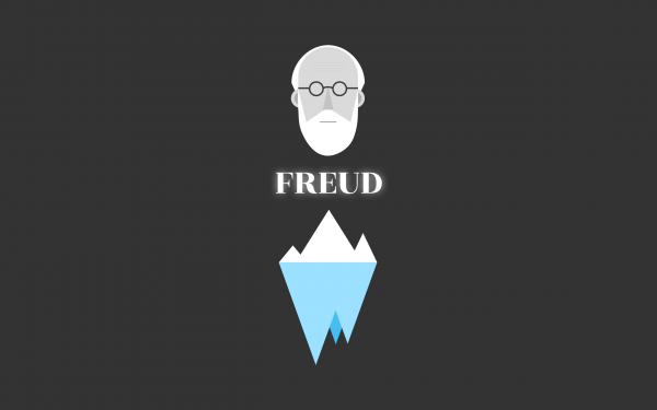 Sigmund Freud,Minimalismus,Dunkler hintergrund,einfach,Vektor,Wissenschaft