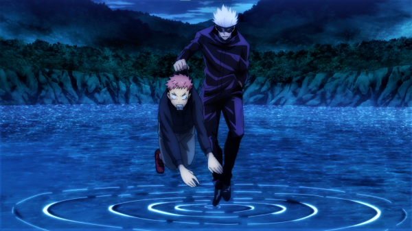 Jujutsu Kaisen,Satoru Gojo,natur,trær,Yuji Itadori,vann