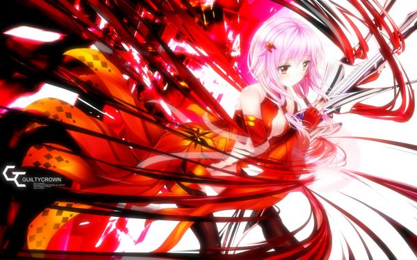 illustration,anime,anime girls,Guilty Crown,Yuzuriha Inori